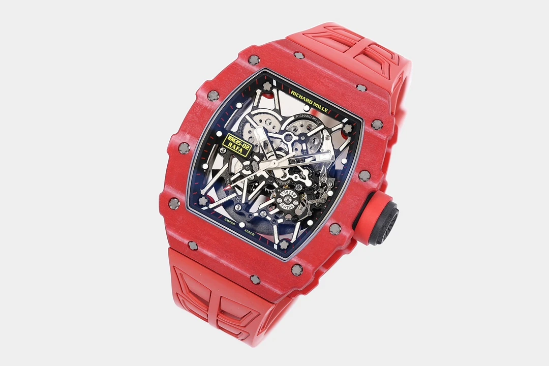 RICHARD MILLE RM035-02 Red NTPT ZF 1:1 Best Edition Skeleton Dial on Black Rubber Strap RMAL1 Super Clone V7 20 2ac3d106c6426ee AMO Watch