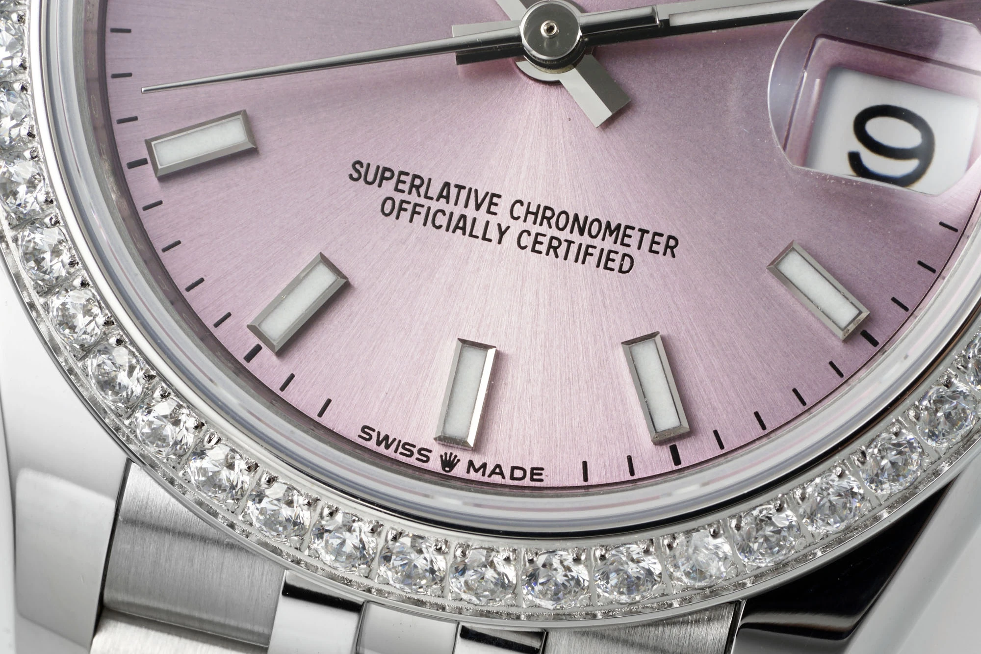 Rolex DateJust 31 278384 ARF 1:1 Best Edition 904L Steel Pink Dial Diamond bezel on SS Jubilee Bracelet 20 2b9b73edc14dbed AMO Watch