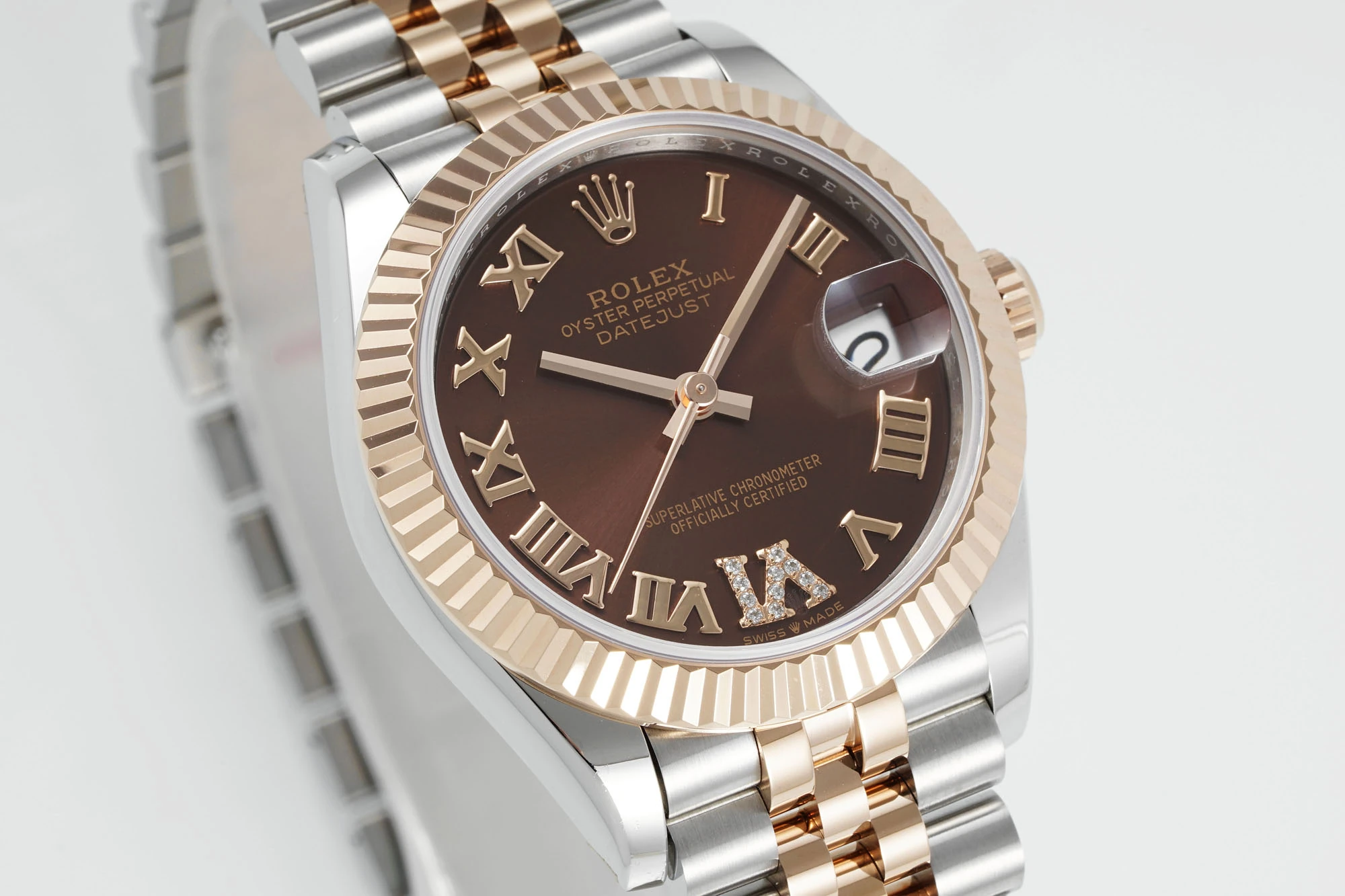 Rolex DateJust 31 278271 ARF 1:1 Best Edition 904L Steel Brown Roman Dial on SS/RG Jubilee Bracelet 22 2cd31fe5c47b951 AMO Watch