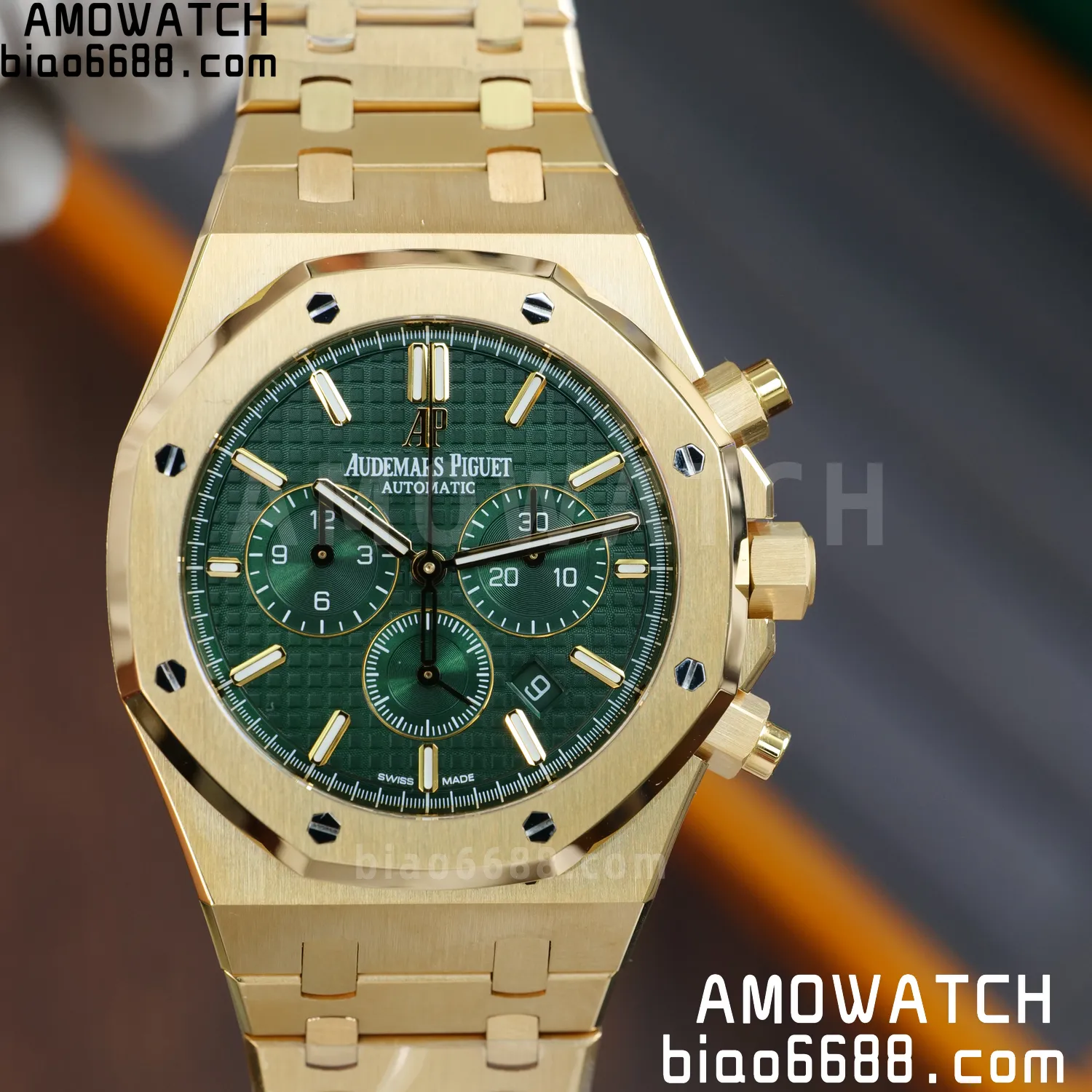 Custom Made AP Royal Oak Chrono 26331BA 18K rose gold cladding 63 30b7b7dfeb31925 AMO Watch