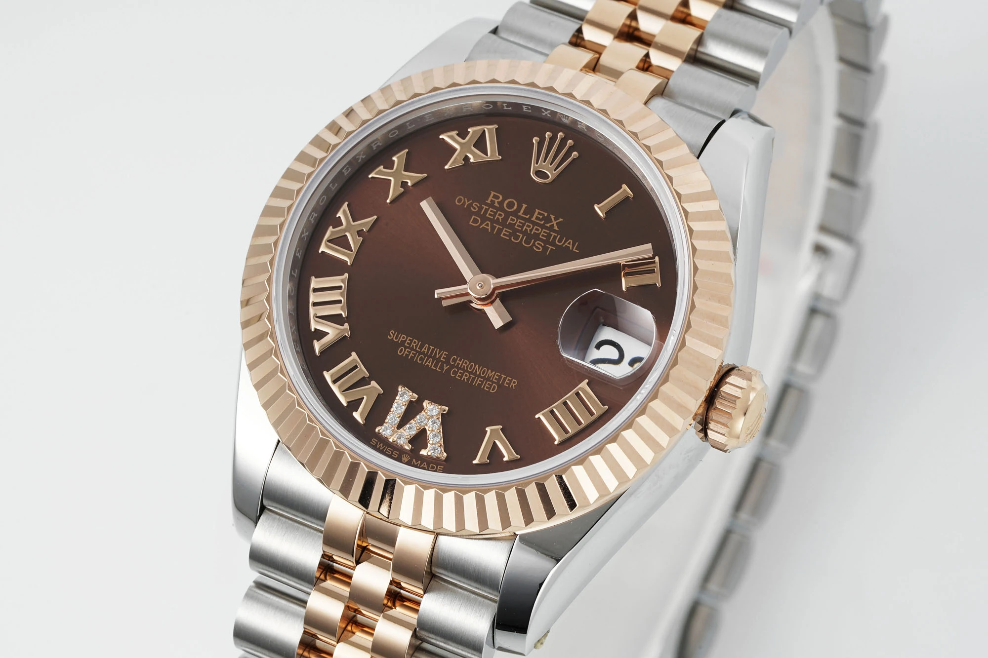 Rolex DateJust 31 278271 ARF 1:1 Best Edition 904L Steel Brown Roman Dial on SS/RG Jubilee Bracelet 23 334dcce17abe76d AMO Watch