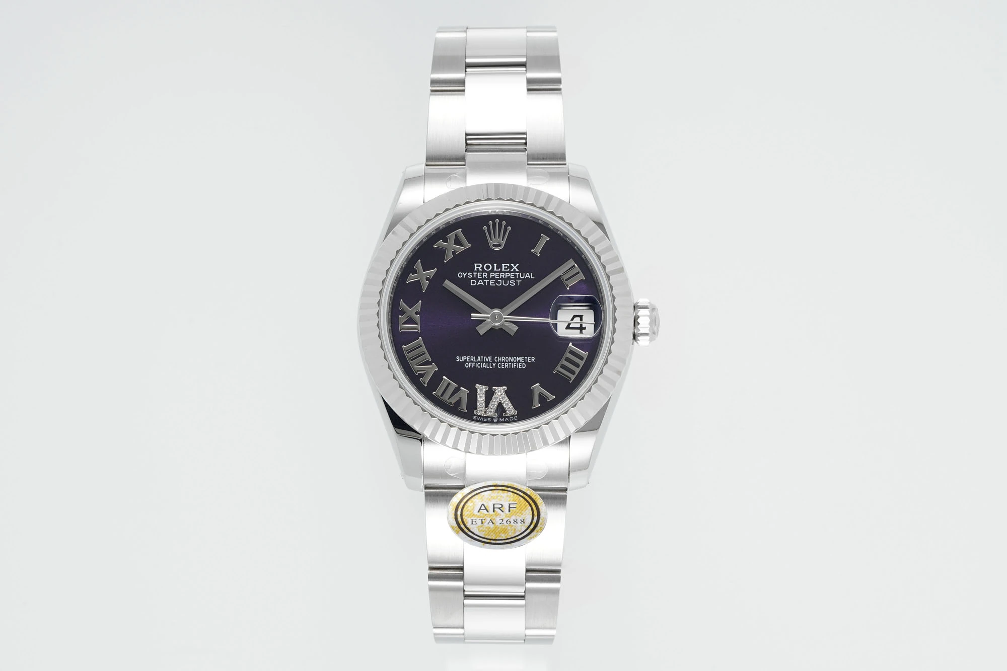 Rolex DateJust 31 278274 ARF 1:1 Best Edition 904L Steel Purple Roman Dial on SS Oyster Bracelet 19 34616cd4820ec8d AMO Watch