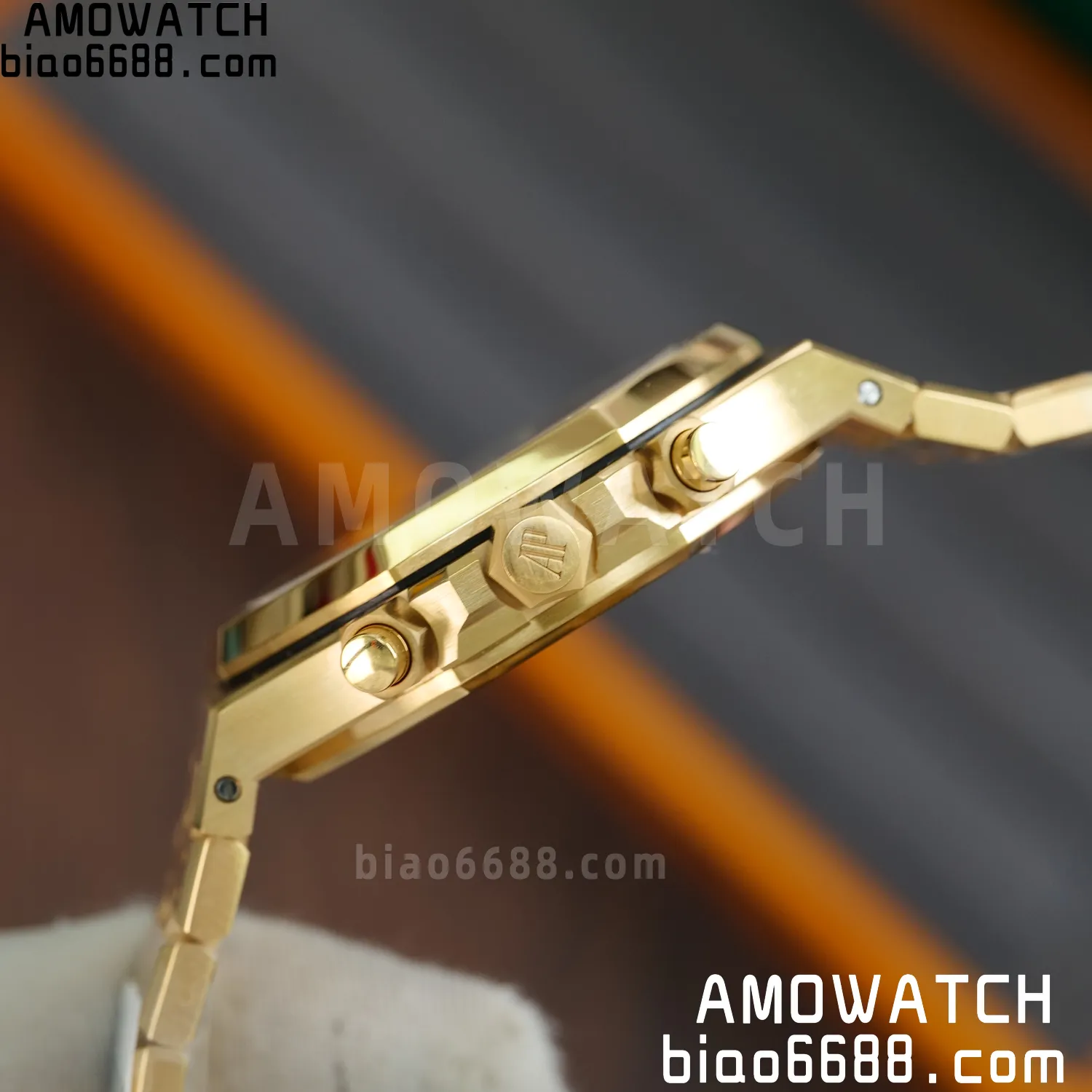 Custom Made AP Royal Oak Chrono 26331BA 18K rose gold cladding 66 347caaac81ea13d AMO Watch