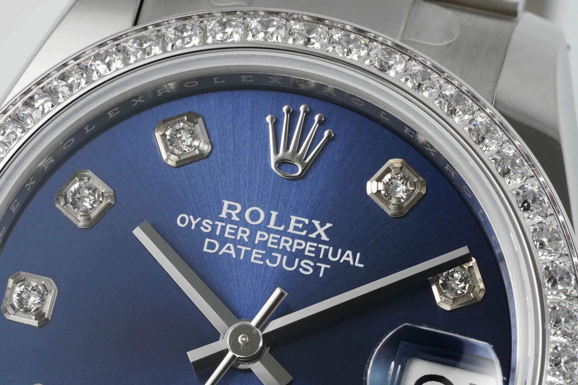 Rolex DateJust 31 278384 ARF 1:1 Best Edition 904L Steel Blue Diamond Dial Diamond bezel on SS Oyster Bracelet 21 395a072bd847359 AMO Watch