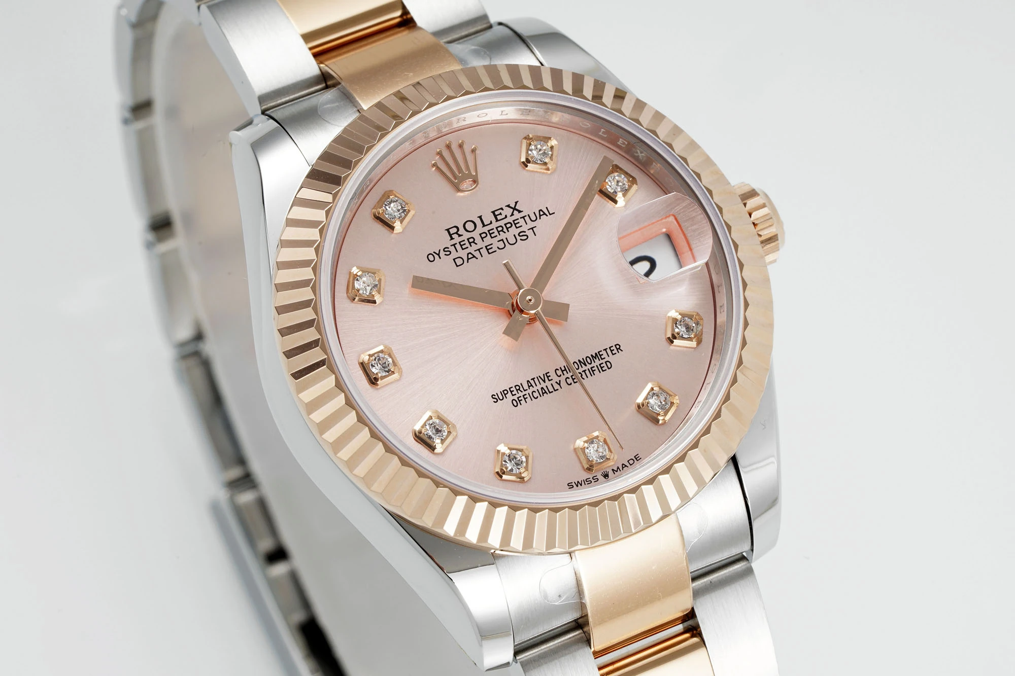 Rolex DateJust 31 278271 ARF 1:1 Best Edition 904L Steel Pink Diamonds Dial on SS/RG Oyster Bracelet 22 42ef14b3c74e8c5 AMO Watch