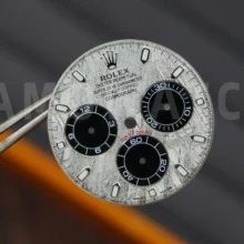 Custom Made ROLEX Daytona Silver Meteorite Dial  SW Factory