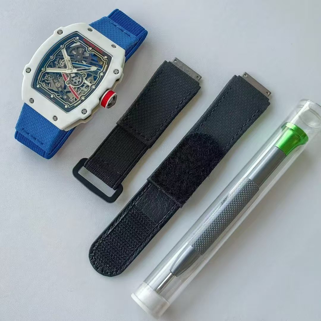 RICHARD MILLE RM67-02 White NTPT VAF Best Edition France Dial on Blue Nylon strap CRMA7 Clone 27 45c48cce2e2d7fb 1 阿默表行AmoWatch