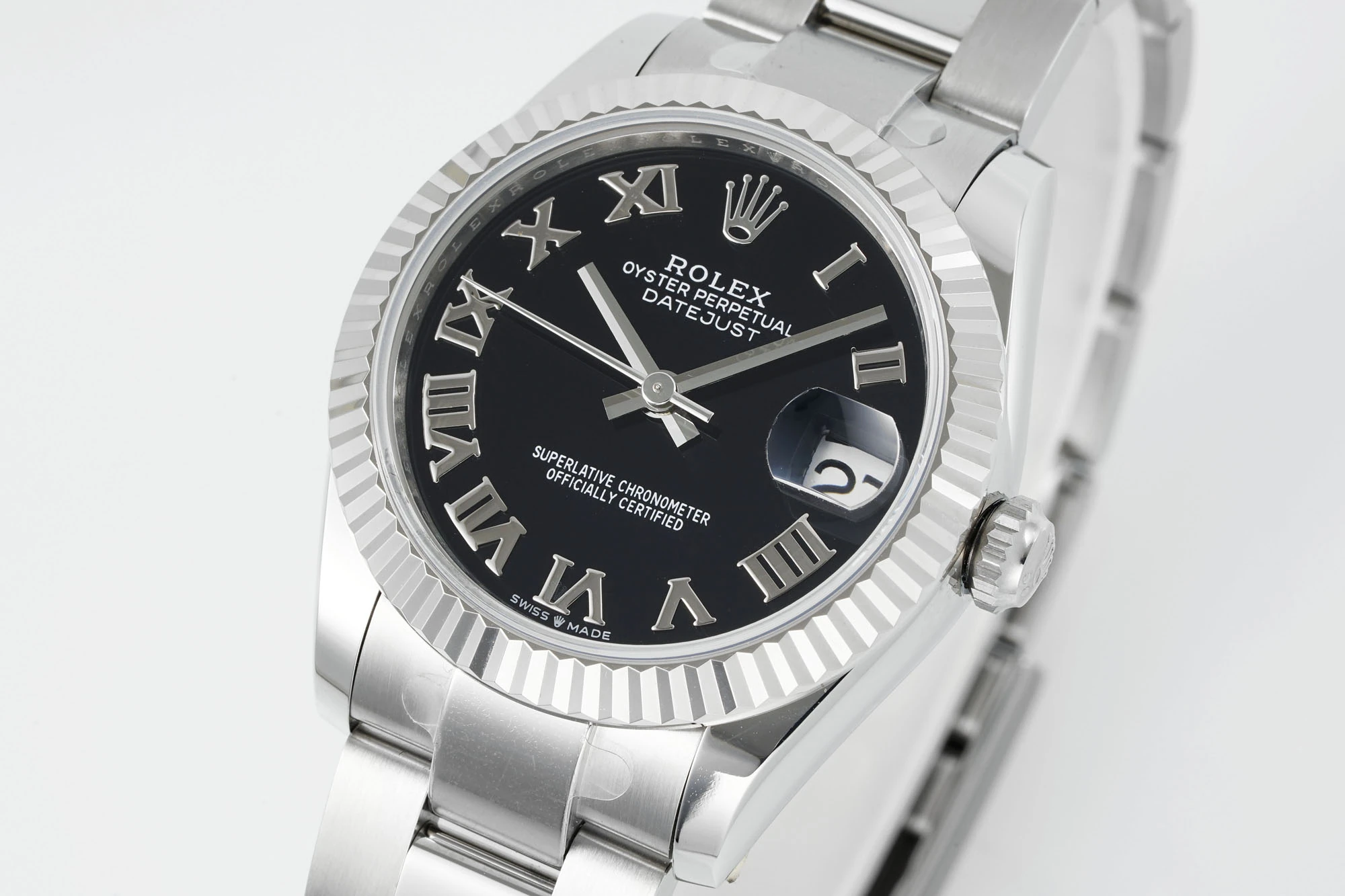 Rolex DateJust 31 278274 ARF 1:1 Best Edition 904L Steel Black Roman Dial on SS Oyster Bracelet 20 45f194712ec7852 AMO Watch