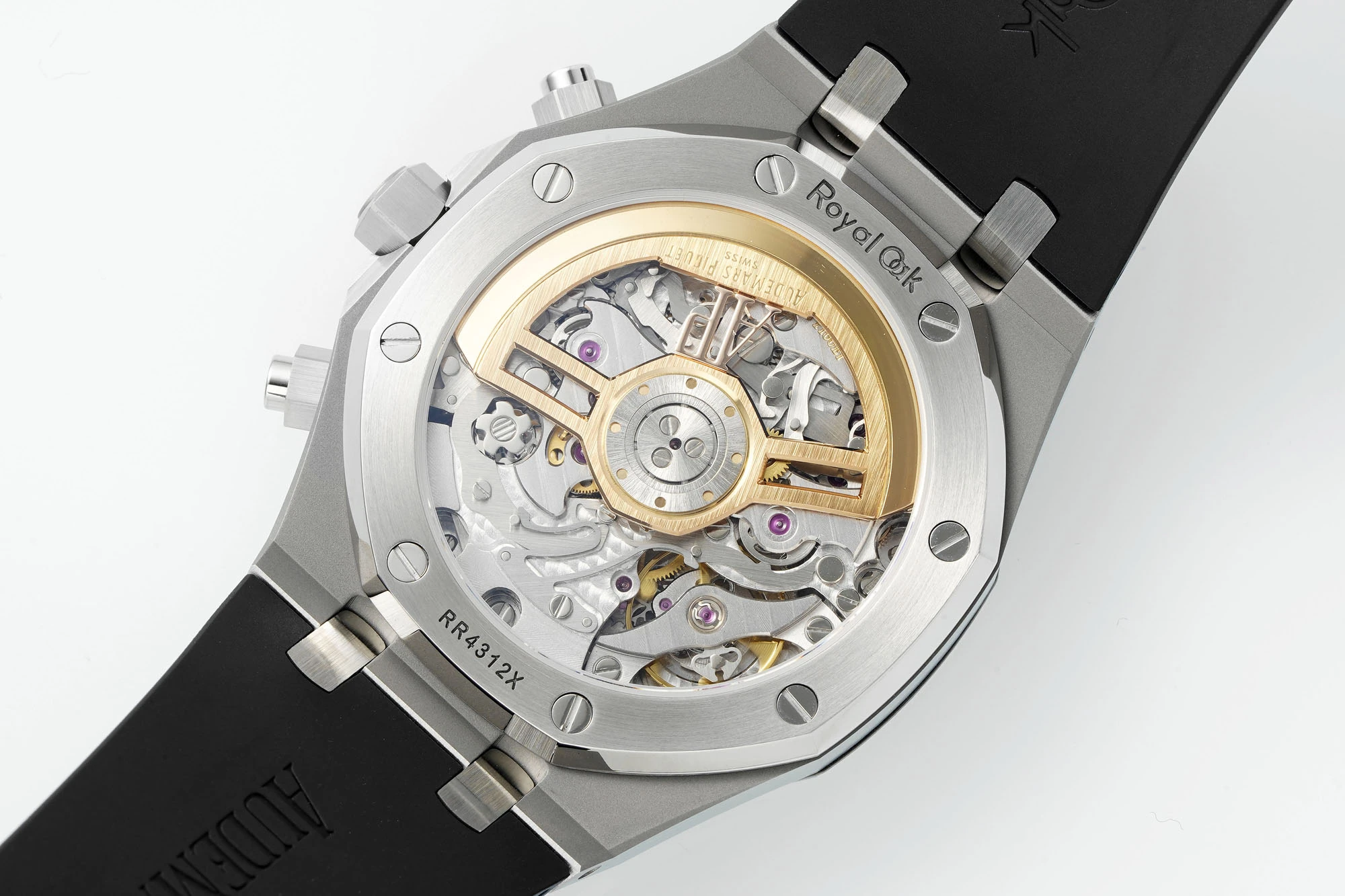 AP Royal Oak Chrono 26240 SS DDF 1:1 Best Edition White Dial on Black Rubber Strap DD4401 Super Clone 44 460a34d1790a824 AMO Watch