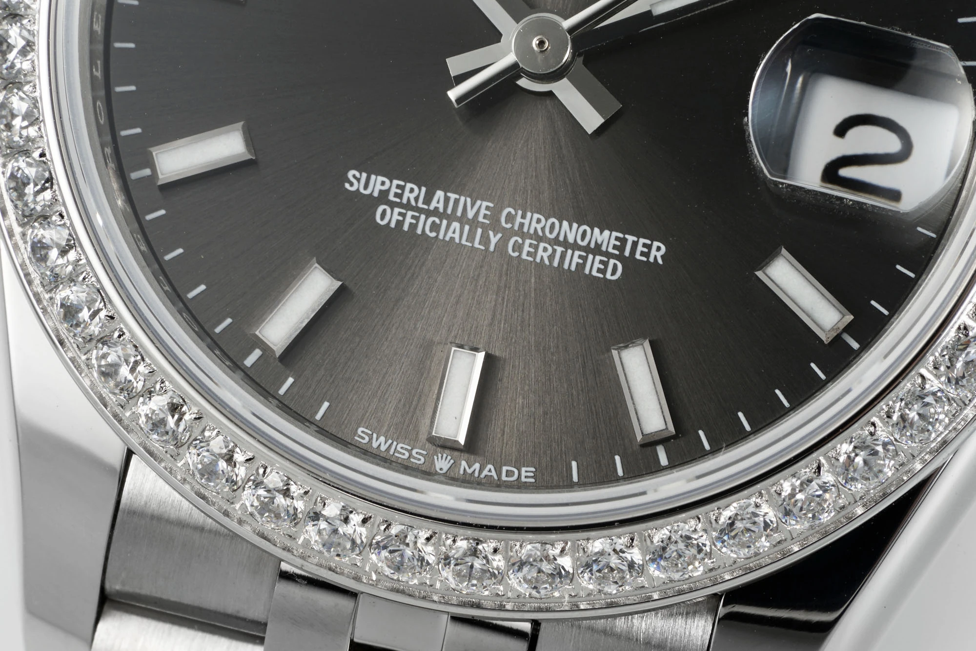 Rolex DateJust 31 278384 ARF 1:1 Best Edition 904L Steel Grey Dial Diamond bezel on SS Jubilee Bracelet 20 46f0e1b9a0563ea AMO Watch