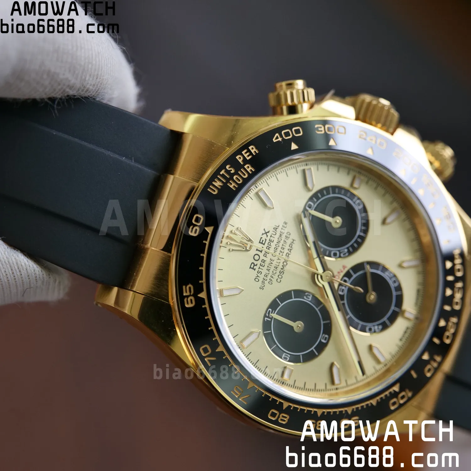 Rolex Daytona 126518 YG ARF 1:1 Best Edition YG Stick Dial on Oysterflex Strap DD4131 V2 (Weighted) 160g 72 480941fa0ba8668 AMO Watch