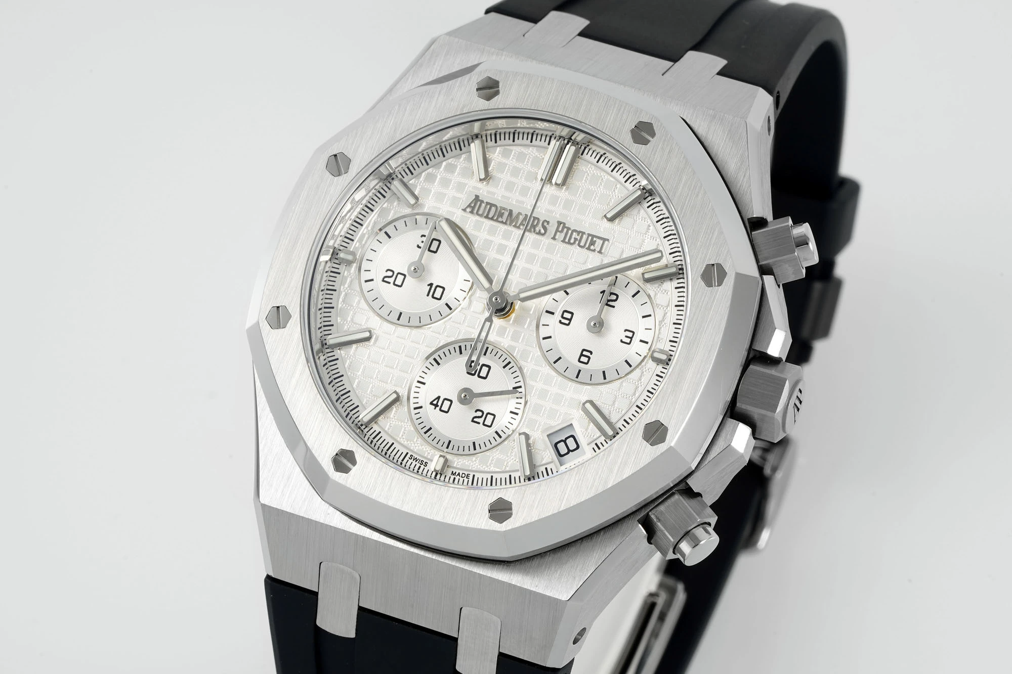 AP Royal Oak Chrono 26240 SS DDF 1:1 Best Edition White Dial on Black Rubber Strap DD4401 Super Clone 39 49c0155c419f387 AMO Watch