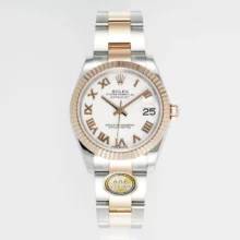 Rolex DateJust 31 278271 ARF 1:1 Best Edition 904L Steel White Roman Dial on SS/RG Oyster Bracelet