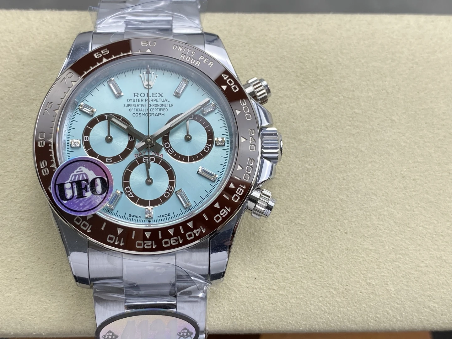 Rolex Daytona 126506 UFO 1:1 Best Edition Ice Blue Dial Diamond on SS Braclet UF4131 (Free Sprung)172g 24 4c8cfd2da1adfd4 AMO Watch