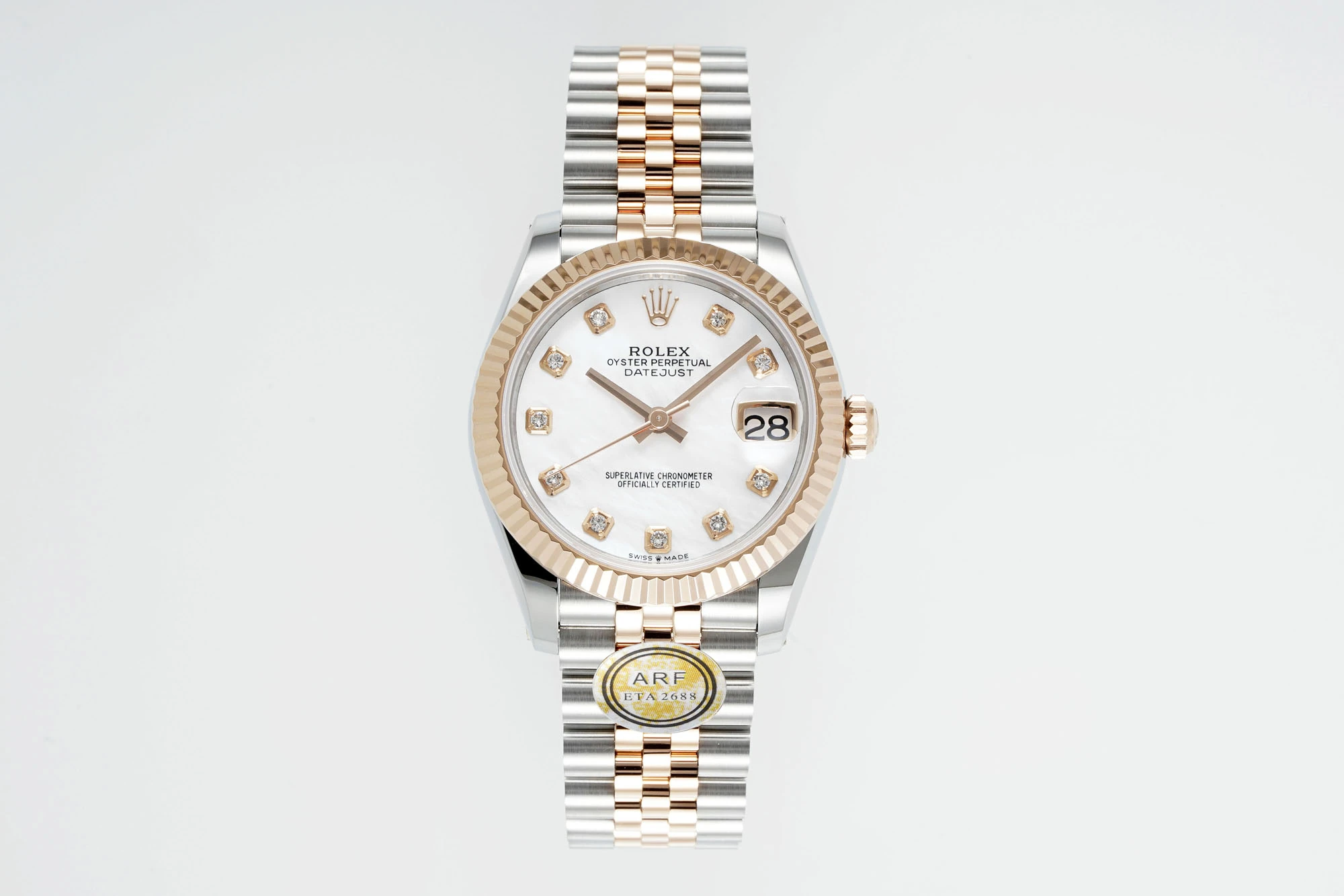 Rolex DateJust 31 278271 ARF 1:1 Best Edition 904L Steel MOP Diamonds Dial on SS/RG Jubilee Bracelet 19 4ec11215e6642c7 AMO Watch
