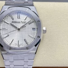 AP Royal Oak 41mm 15510ST SS DDF 1:1 Best Edition White Dial on SS Bracelet SA4302 Super Clone