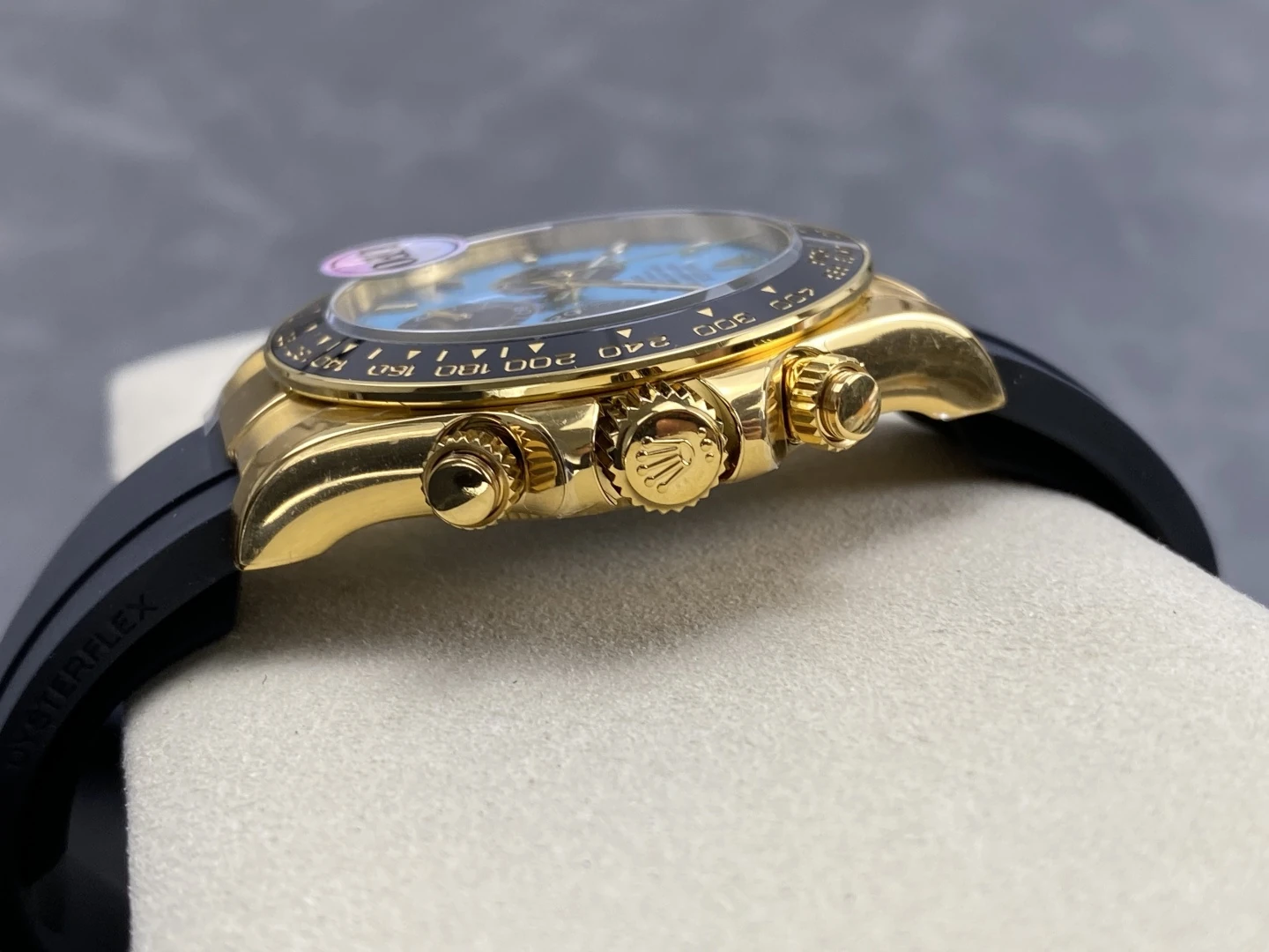 Rolex Daytona 126518 YG UFO 1:1 Best Edition Tiffany Stick Dial on Oysterflex Strap UF4131 (Free Sprung) 27 5229e5a6a952069 AMO Watch