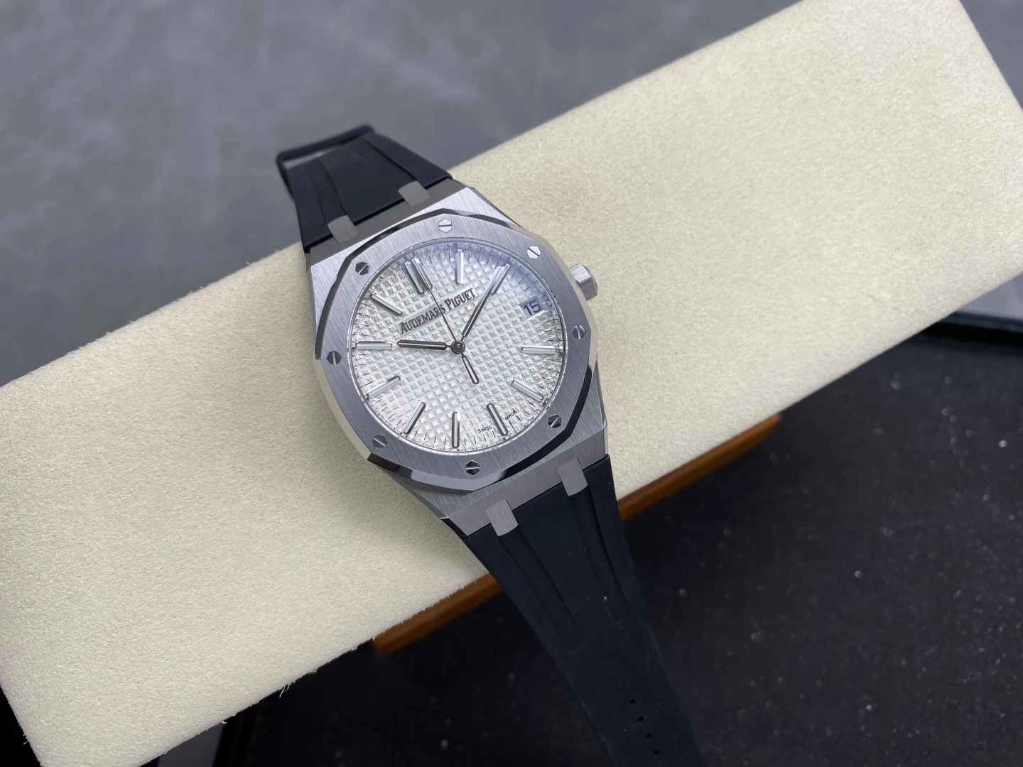 AP Royal Oak 41mm 15510ST SS DDF 1:1 Best Edition White Dial on Black Rubber Strap SA4302 Super Clone 30 53b8405ae4fcc7f AMO Watch