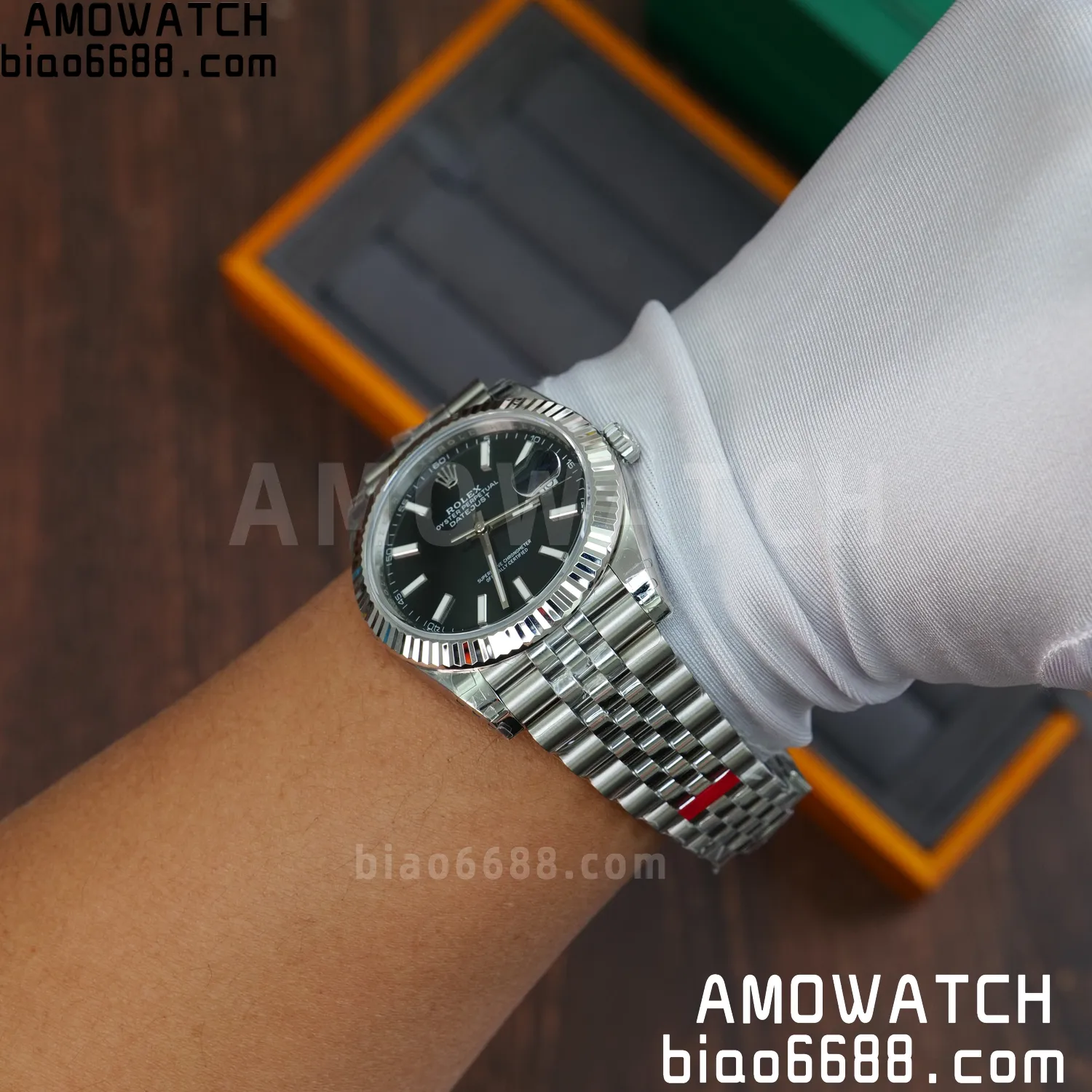 Rolex DateJust 41 126334 904L SS VSF 1:1 Best Edition Black Stick Dial on Jubilee Bracelet VS3235 V2 (133g) 86 587481d0d17e474 AMO Watch