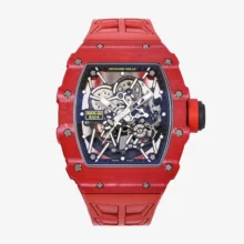 RICHARD MILLE RM035-02 Red NTPT ZF 1:1 Best Edition Skeleton Dial on Black Rubber Strap RMAL1 Super Clone V7