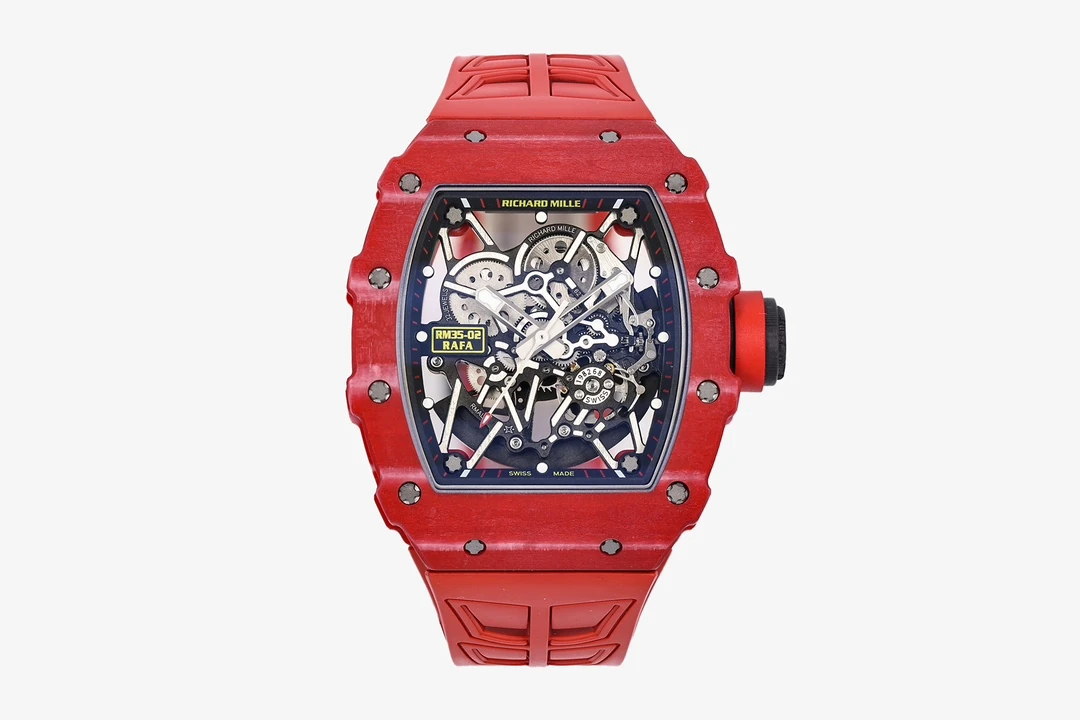 RICHARD MILLE RM035-02 Red NTPT ZF 1:1 Best Edition Skeleton Dial on Black Rubber Strap RMAL1 Super Clone V7 19 5877522efc2ecab AMO Watch