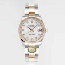 Rolex DateJust 31 278271 ARF 1:1 Best Edition 904L Steel MOP Diamonds Dial on SS/RG Oyster Bracelet