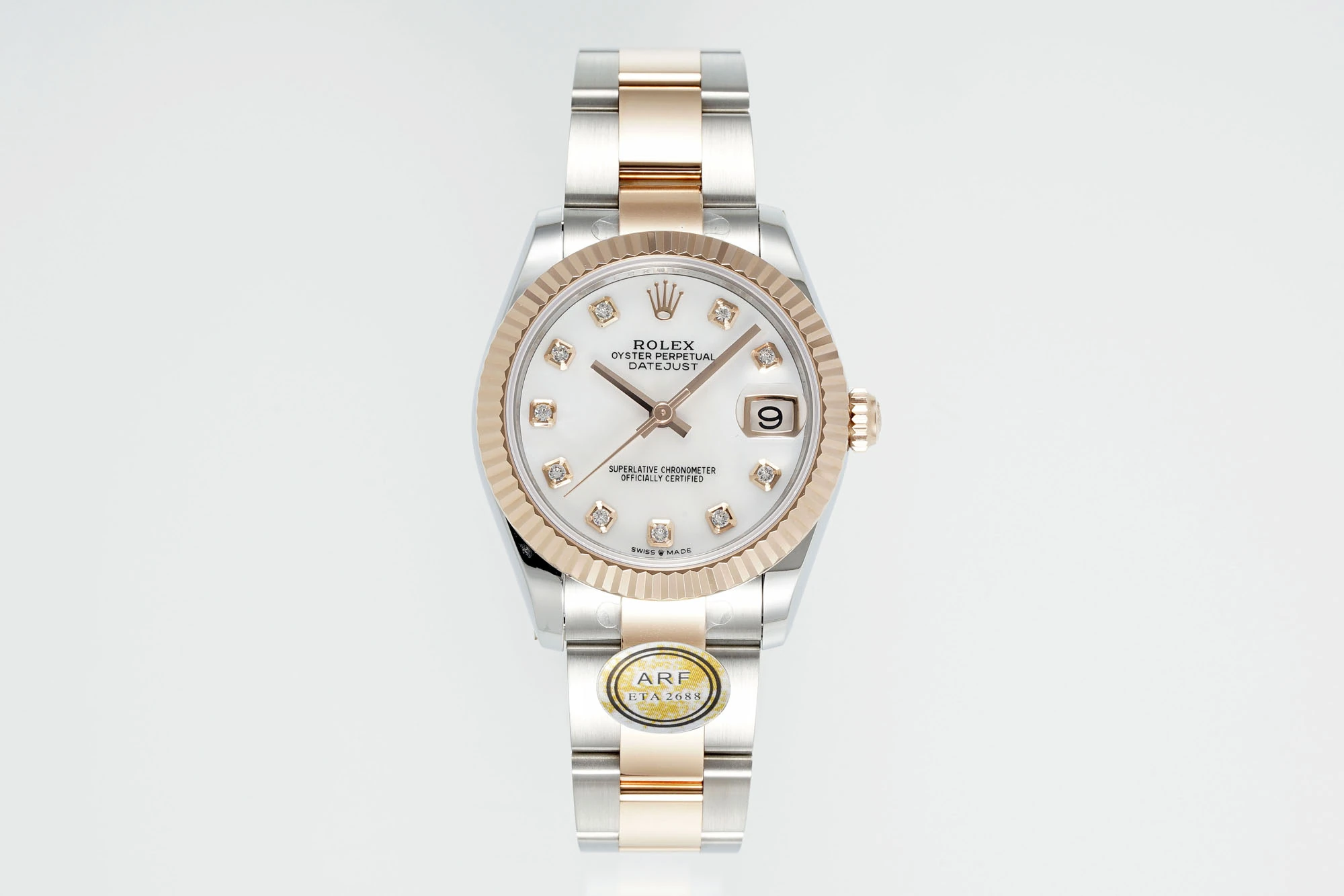 Rolex DateJust 31 278271 ARF 1:1 Best Edition 904L Steel MOP Diamonds Dial on SS/RG Oyster Bracelet 19 5a6f4574115347e AMO Watch