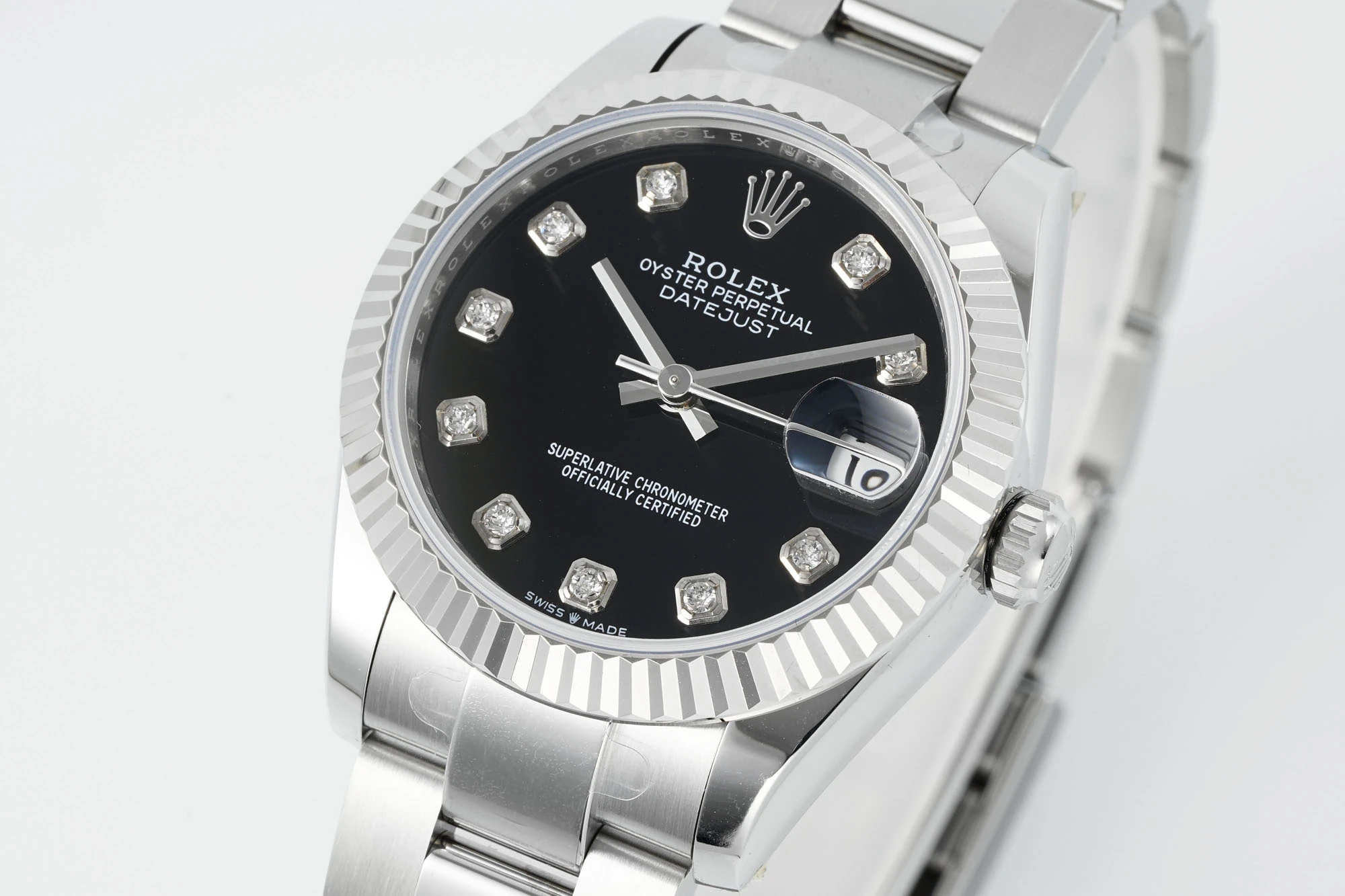 Rolex DateJust 31 278274 ARF 1:1 Best Edition 904L Steel Black Diamonds Dial on SS Oyster Bracelet 21 5b17c4dda7c4d98 AMO Watch