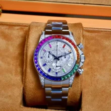Rolex Daytona  RX Factory 1:1 Best Edition Diamond Dial Dial on SS Bracelet DD4130 (Weighted)207g
