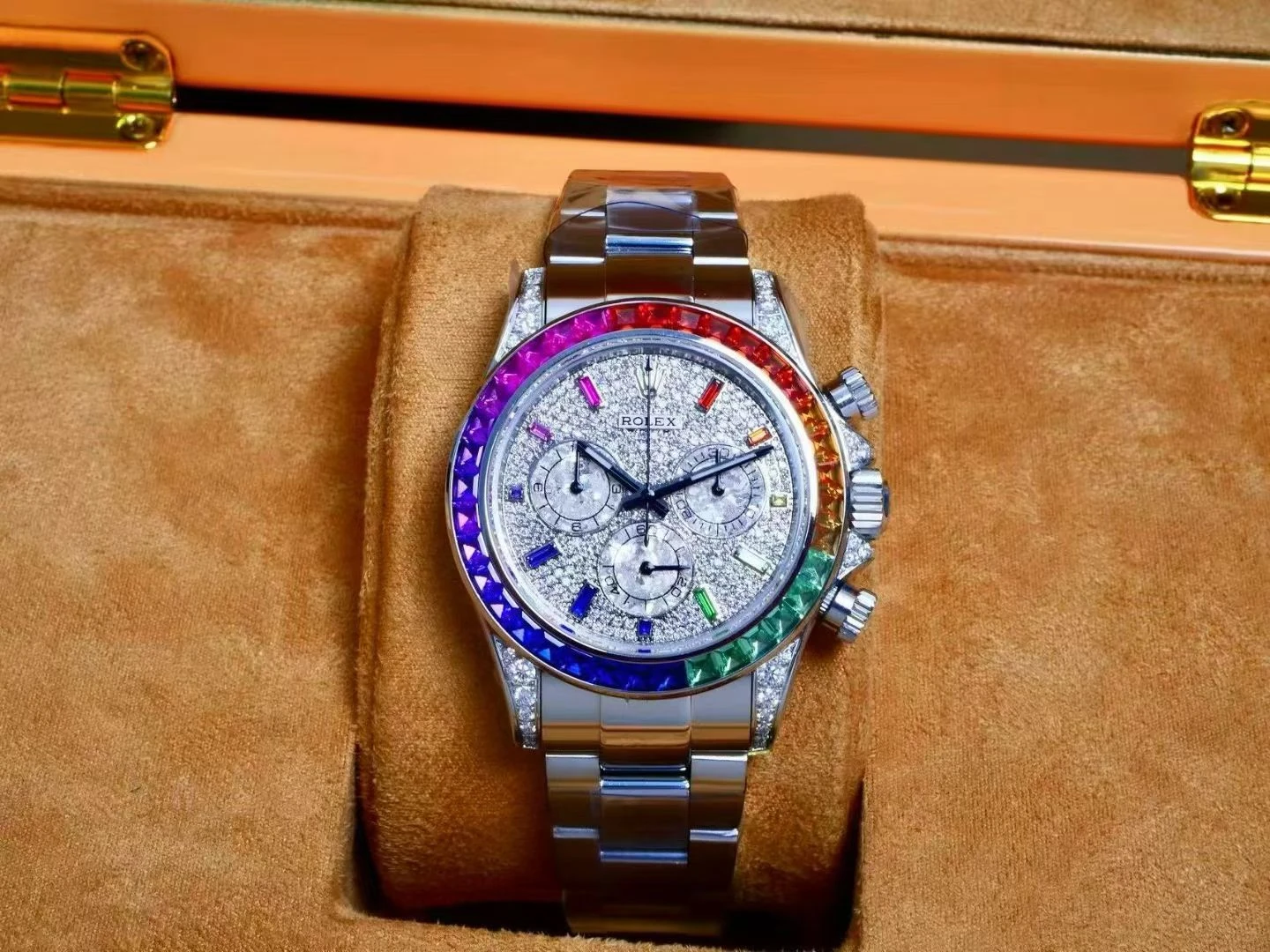 Rolex Daytona RX Factory 1:1 Best Edition Diamond Dial Dial on SS Bracelet DD4130 (Weighted)207g 21 5c07ba79c9fa747 AMO Watch