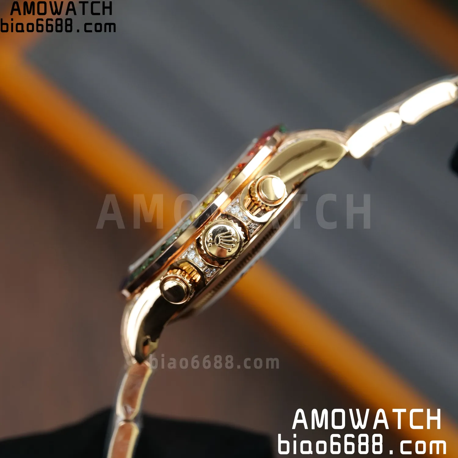 Rolex Daytona RG 116595 RX Factory 1:1 Best Edition Black Rainbow Dial on RG Bracelet DD4130 (Weighted)207g 70 5c3f688f66b496c 阿默表行AmoWatch