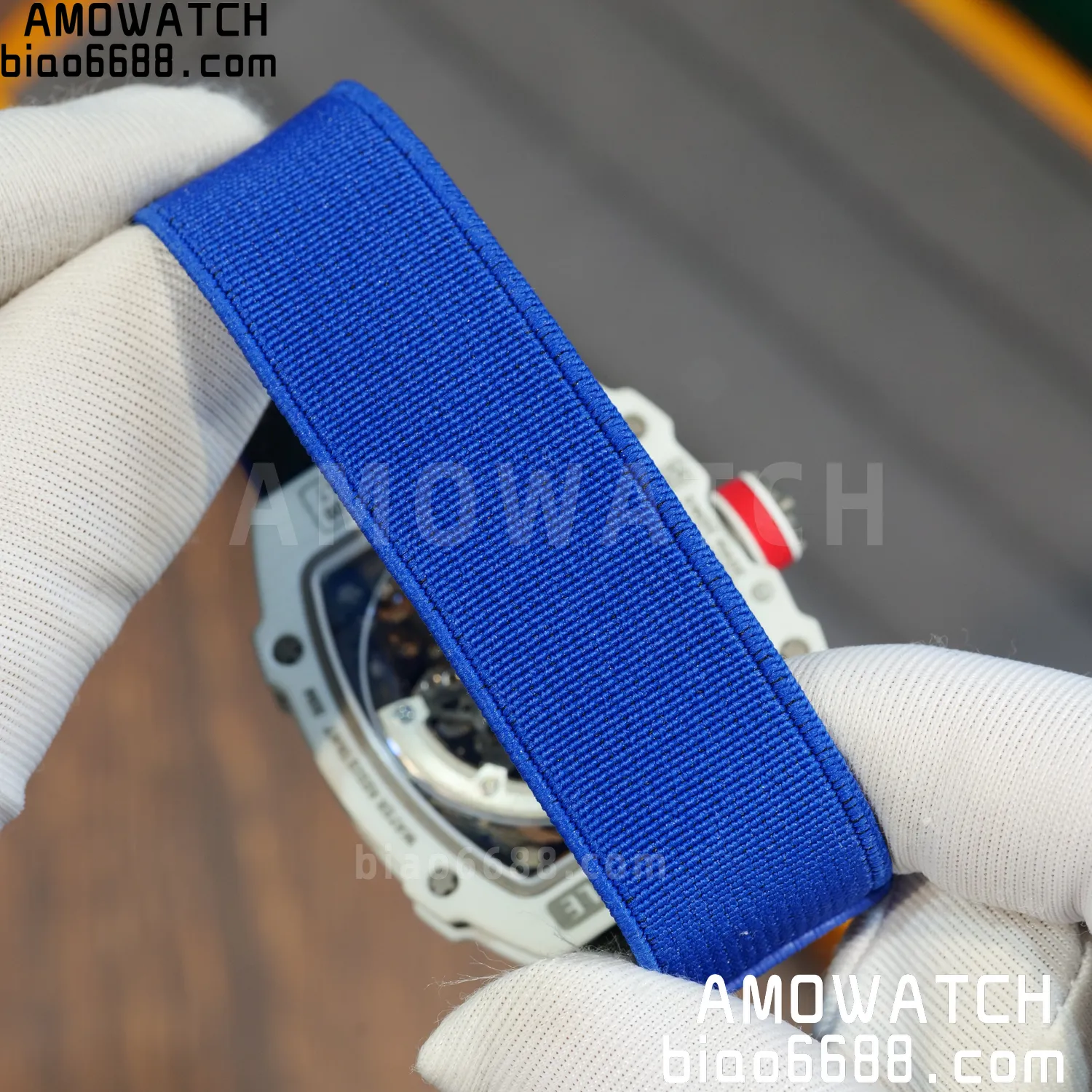 RICHARD MILLE RM67-02 White NTPT VAF Best Edition France Dial on Blue Nylon strap CRMA7 Clone 77 5c85437af755848 阿默表行AmoWatch