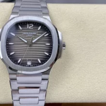 PP Nautilus 7118 Ladies DDF 1:1 Best Edition Gray Dial on SS Bracelet A324 Super Clone