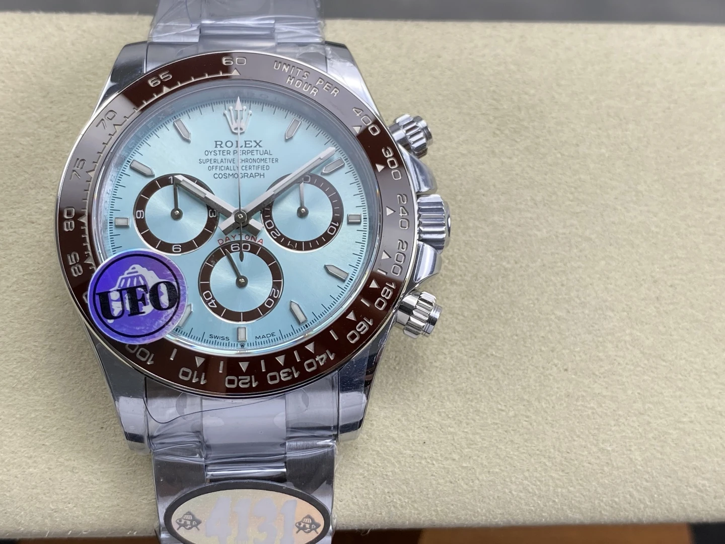 Rolex Daytona 126506 UFO 1:1 Best Edition Ice Blue Dial on SS Braclet UF4131 (Free Sprung)172g 26 5ee575d9b5b7d88 AMO Watch