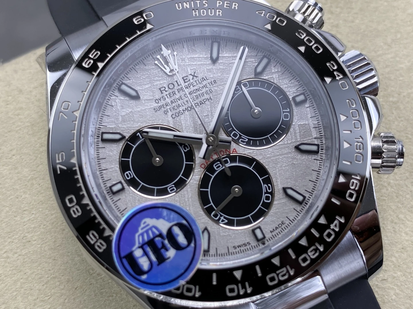 Rolex Daytona 126519 SS UFO 1:1 Best Edition Meteorite Dial on Oysterflex Strap UF4131 (Free Sprung) 31 5eeb9449b03db37 AMO Watch