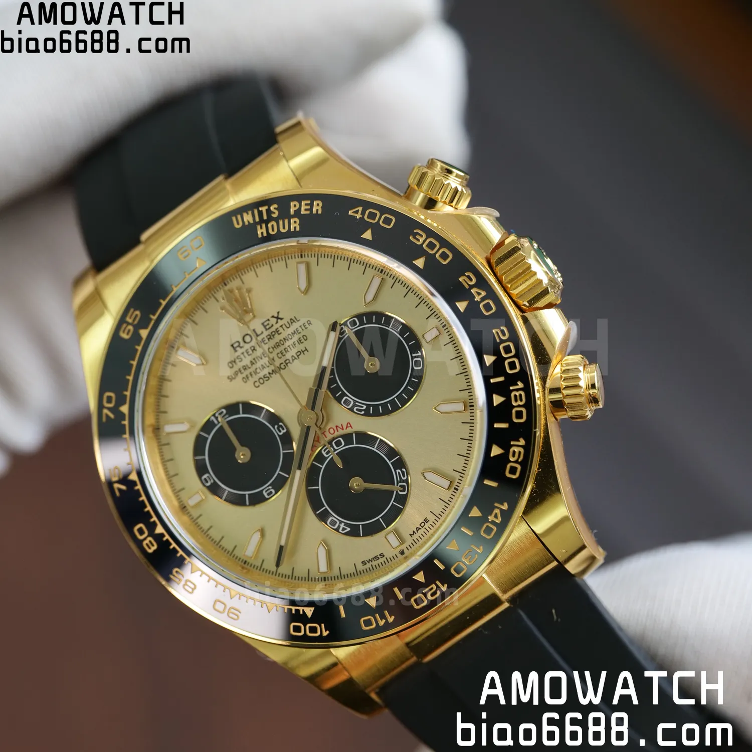 Rolex Daytona 126518 YG ARF 1:1 Best Edition YG Stick Dial on Oysterflex Strap DD4131 V2 (Weighted) 160g 73 5f0666203a9d804 AMO Watch