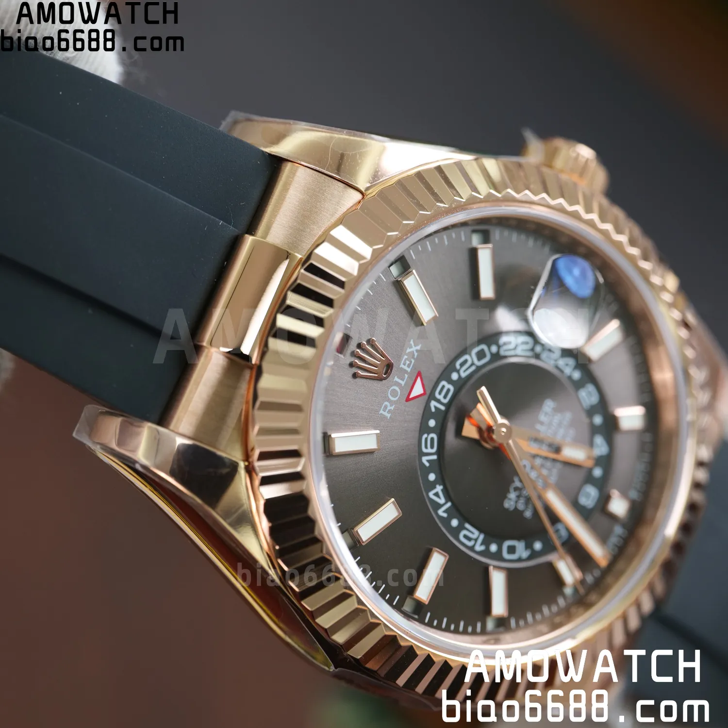 Rolex Sky-Dweller 336238 YG ZF 1:1 Best Edition Mint Gray Dial Asian 2824(Gain Weight)187g 68 5f2a46fa4742808 AMO Watch