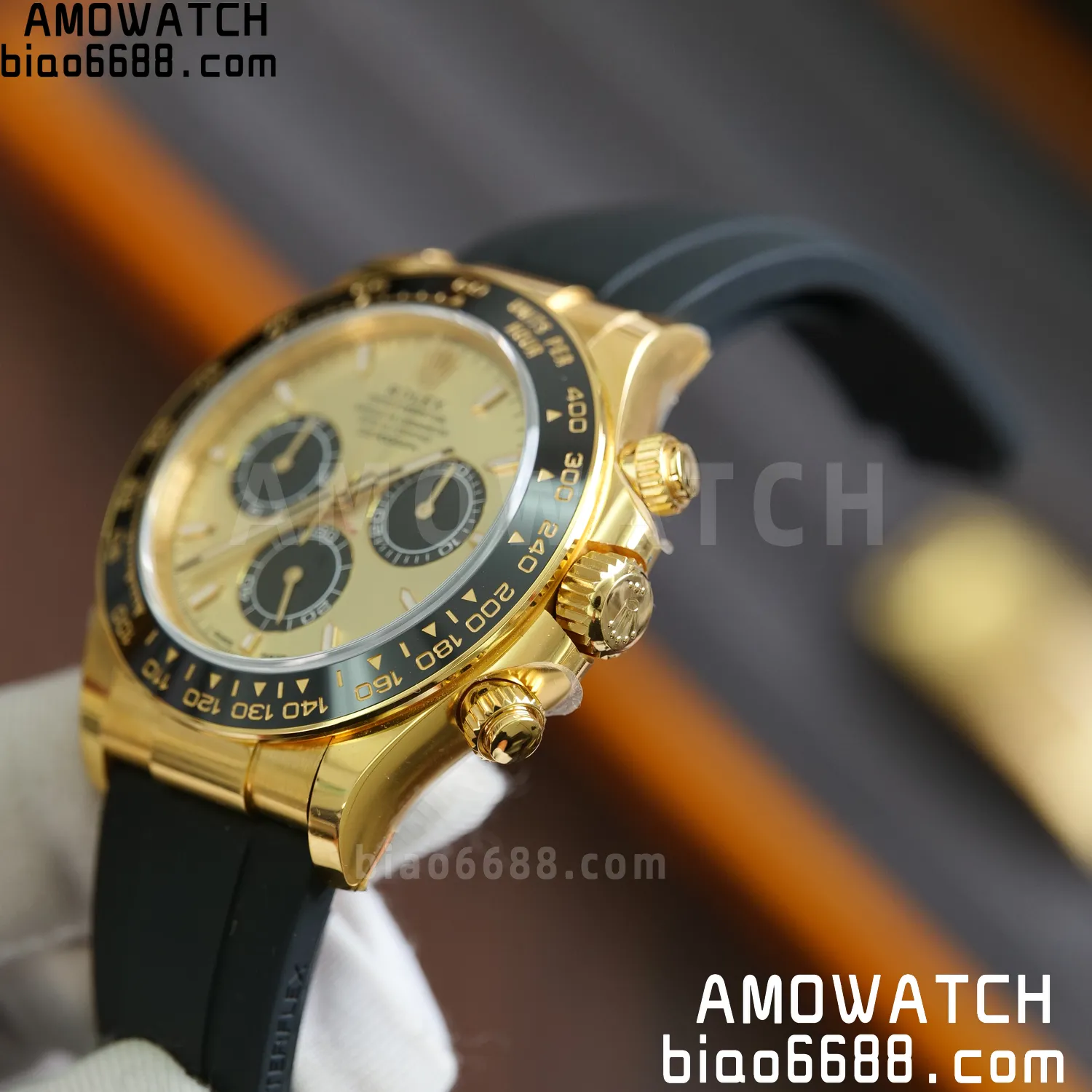 Rolex Daytona 126518 YG ARF 1:1 Best Edition YG Stick Dial on Oysterflex Strap DD4131 V2 (Weighted) 160g 69 606f331c37f6b10 AMO Watch