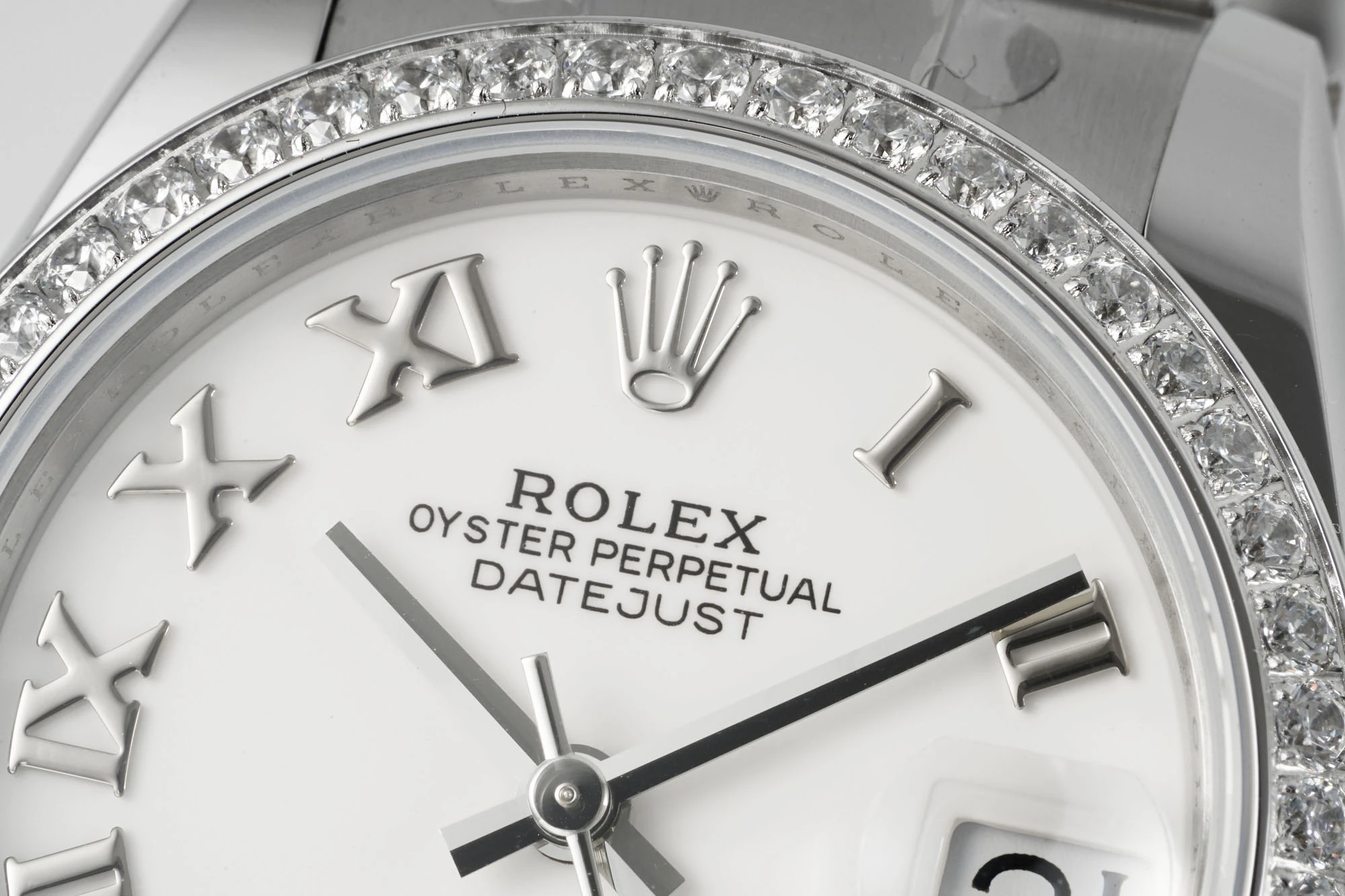 Rolex DateJust 31 278384 ARF 1:1 Best Edition 904L Steel White Roman Dial Diamond bezel on SS Oyster Bracelet 21 61faf654960c20e AMO Watch