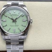 Rolex Oyster Perpetual 126000 36mm VSF 1:1 Best Edition 904L Steel Vanilla Green Dial on SS Bracelet