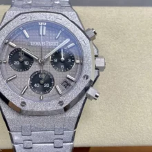 Royal Oak Chrono 26240 Frosted SS DDF 1:1 Best Edition Gray/Black Dial on SS Bracelet DD4401 Super Clone