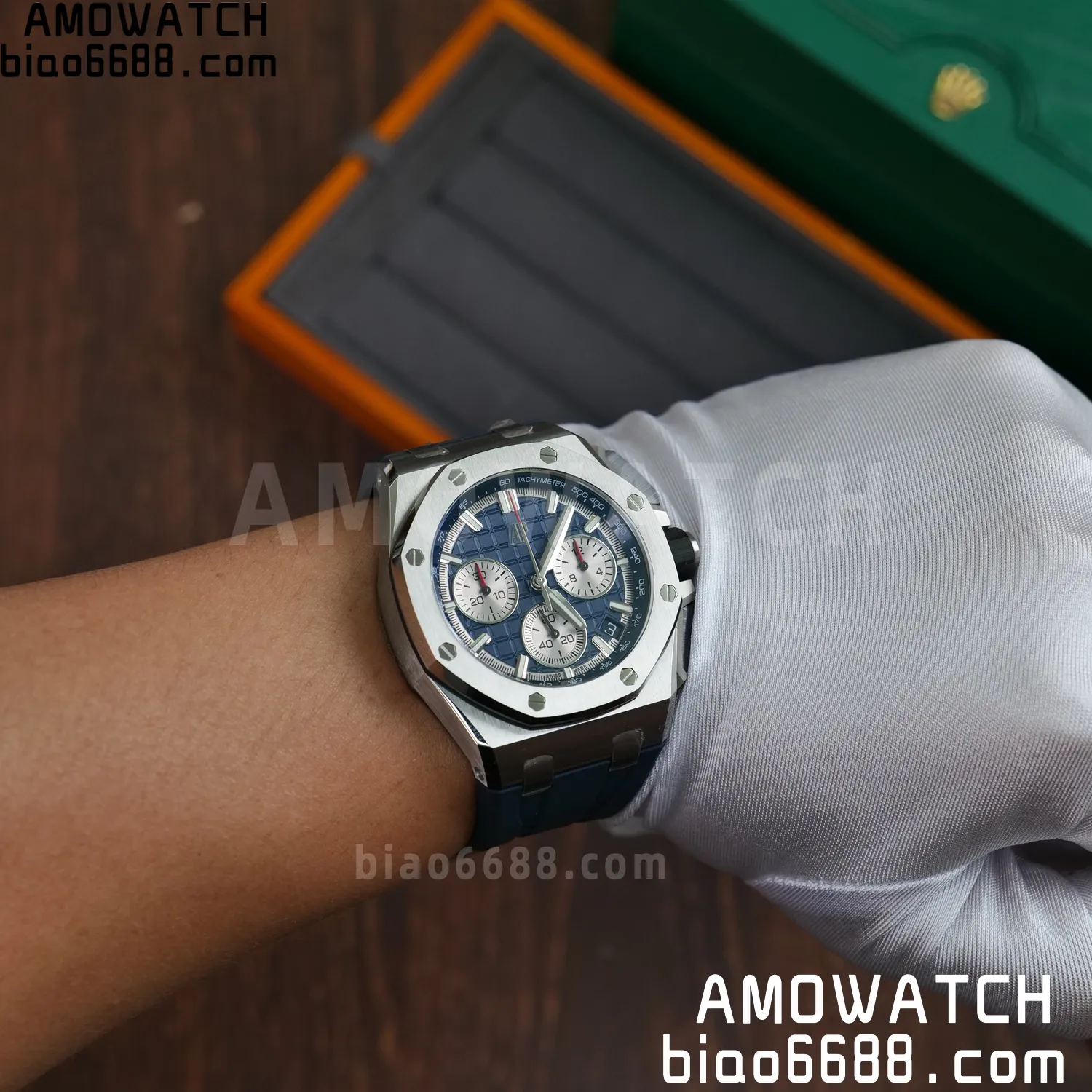 AP Royal Oak Offshore 43mm 26420 SS APSF 1:1 Best Edition Blue Dial on Rubber Strap Super Clone 4401 V2 (Free Sprung) 80 674f3e5719881fa AMO Watch