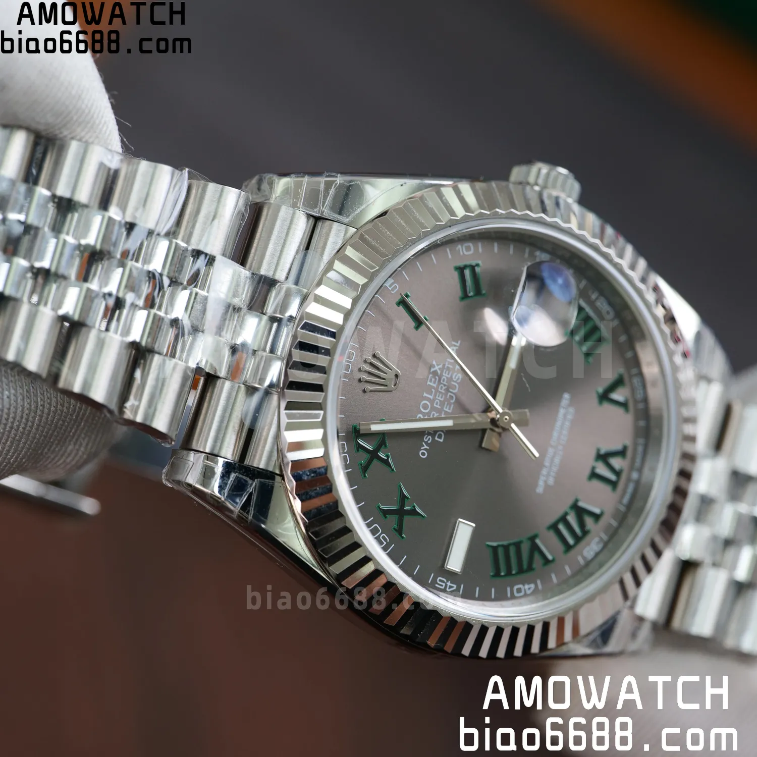 Rolex DateJust 41 126334 904L SS VSF 1:1 Best Edition Gray Roman Dial on Jubilee Bracelet VS3235 V2 (133g) 76 69beb53bc33c93b AMO Watch