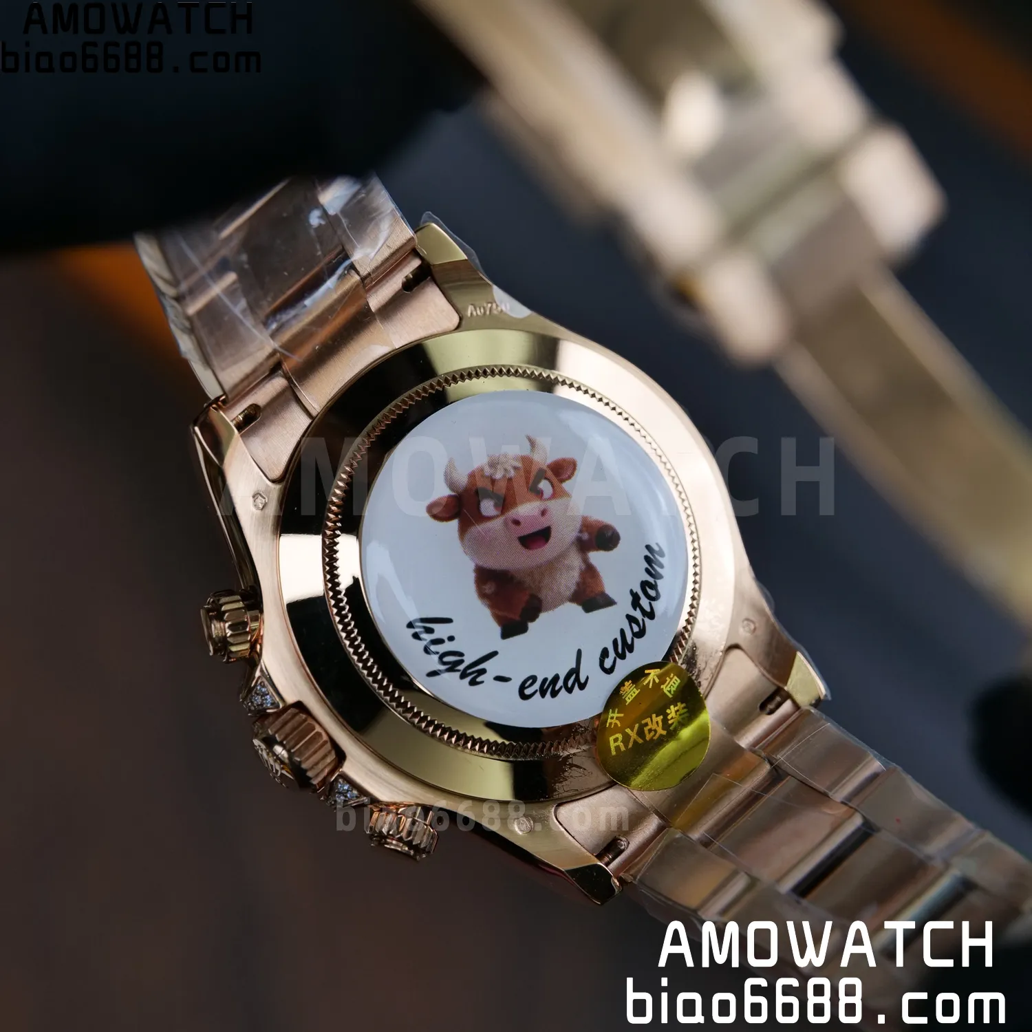 Rolex Daytona RG 116595 RX Factory 1:1 Best Edition Black Rainbow Dial on RG Bracelet DD4130 (Weighted)207g 82 69fb562a245d97c 阿默表行AmoWatch