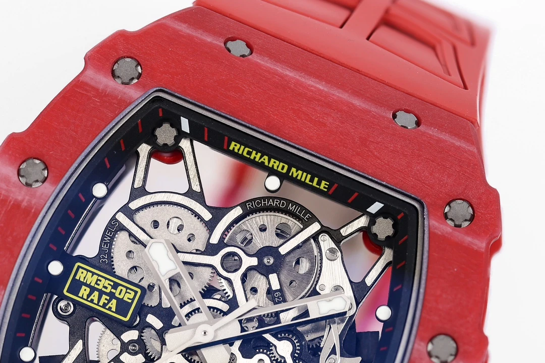 RICHARD MILLE RM035-02 Red NTPT ZF 1:1 Best Edition Skeleton Dial on Black Rubber Strap RMAL1 Super Clone V7 22 6b0e8f53684cdd1 AMO Watch