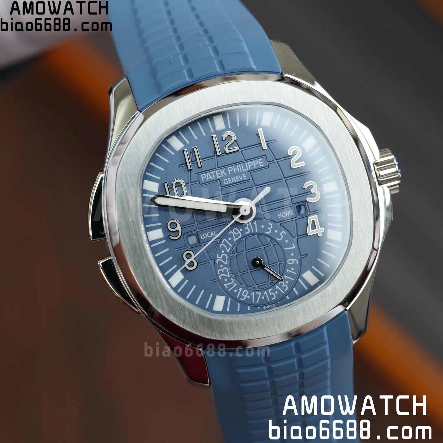 PP Aquanaut 5164G SS ZF 1:1 Best Edition Blue Dial on Blue Rubber Strap A324 77 6e772367a77dd94 AMO Watch