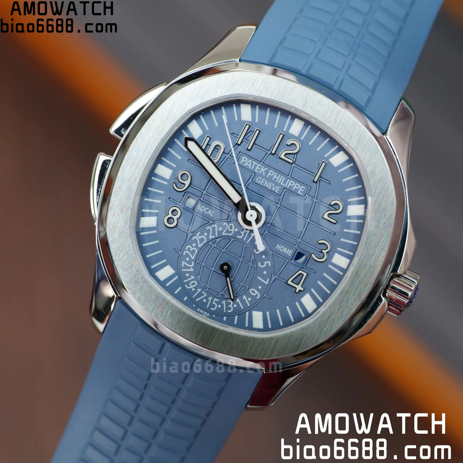 PP Aquanaut 5164G SS ZF 1:1 Best Edition Blue Dial on Blue Rubber Strap A324 78 6faf0680feff9eb AMO Watch