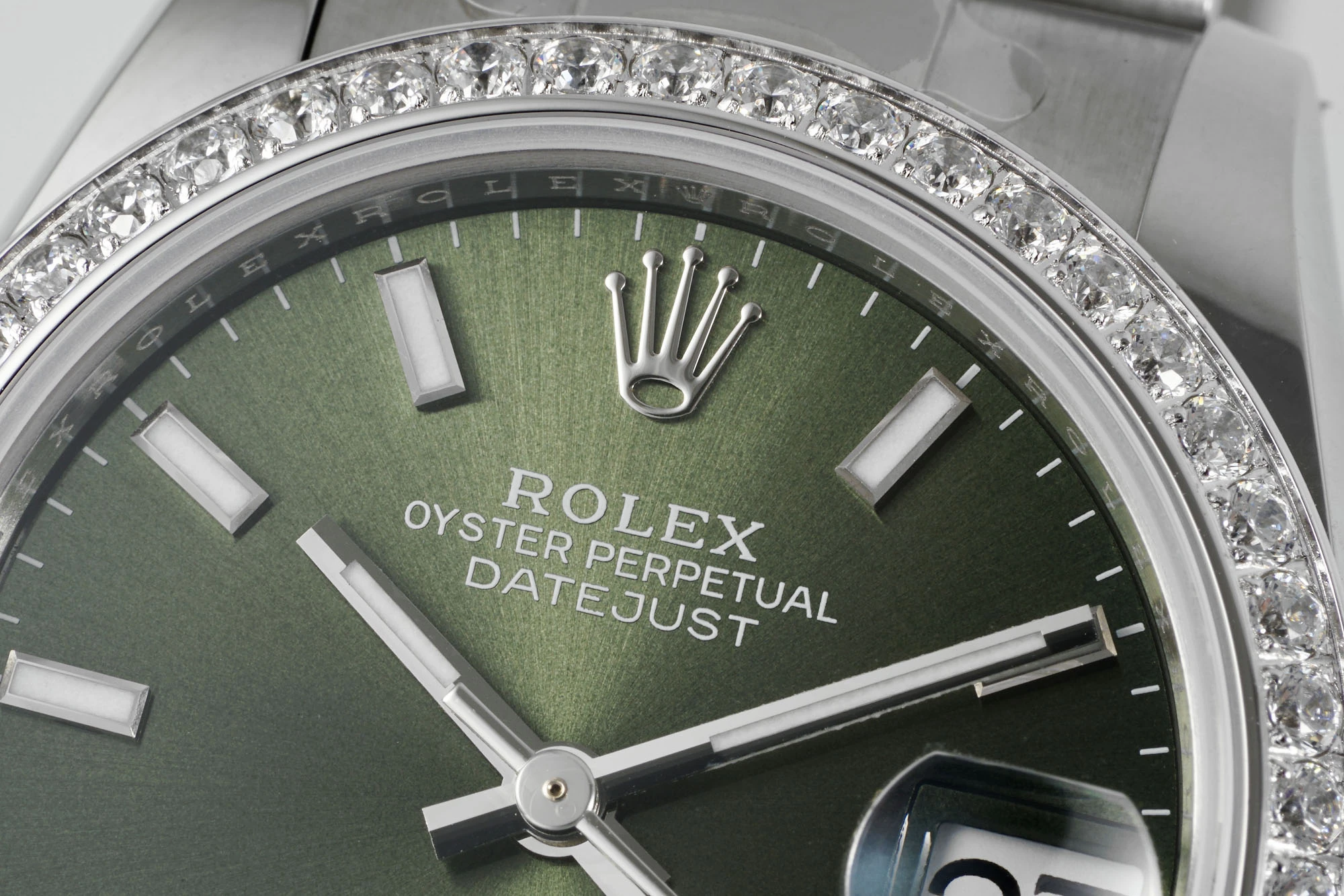 Rolex DateJust 31 278384 ARF 1:1 Best Edition 904L Steel Green Dial Diamond bezel on SS Oyster Bracelet 21 6fb3b6de8458a0f AMO Watch