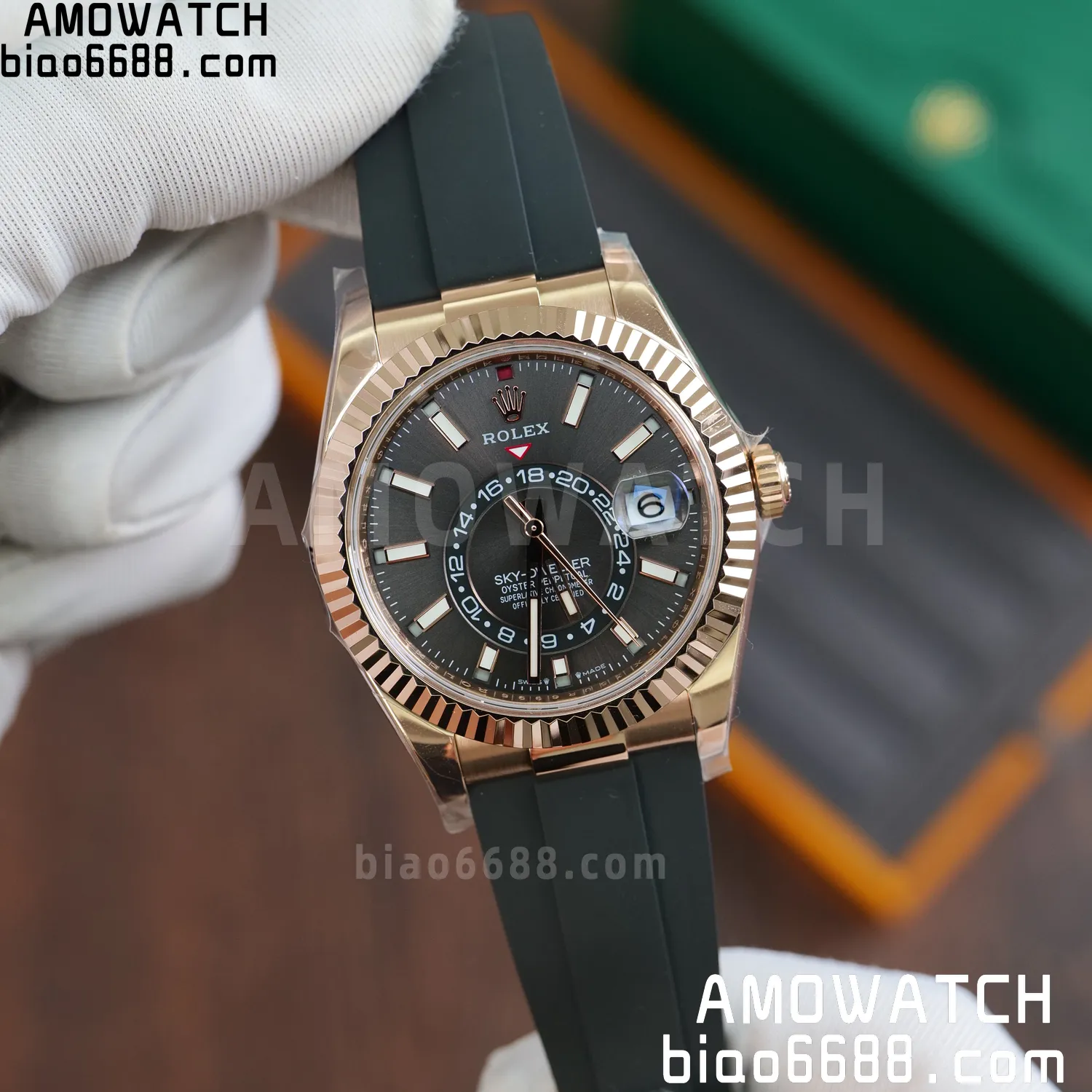 Rolex Sky-Dweller 336238 YG ZF 1:1 Best Edition Mint Gray Dial Asian 2824(Gain Weight)187g 56 6fe351c6b6e8b73 AMO Watch