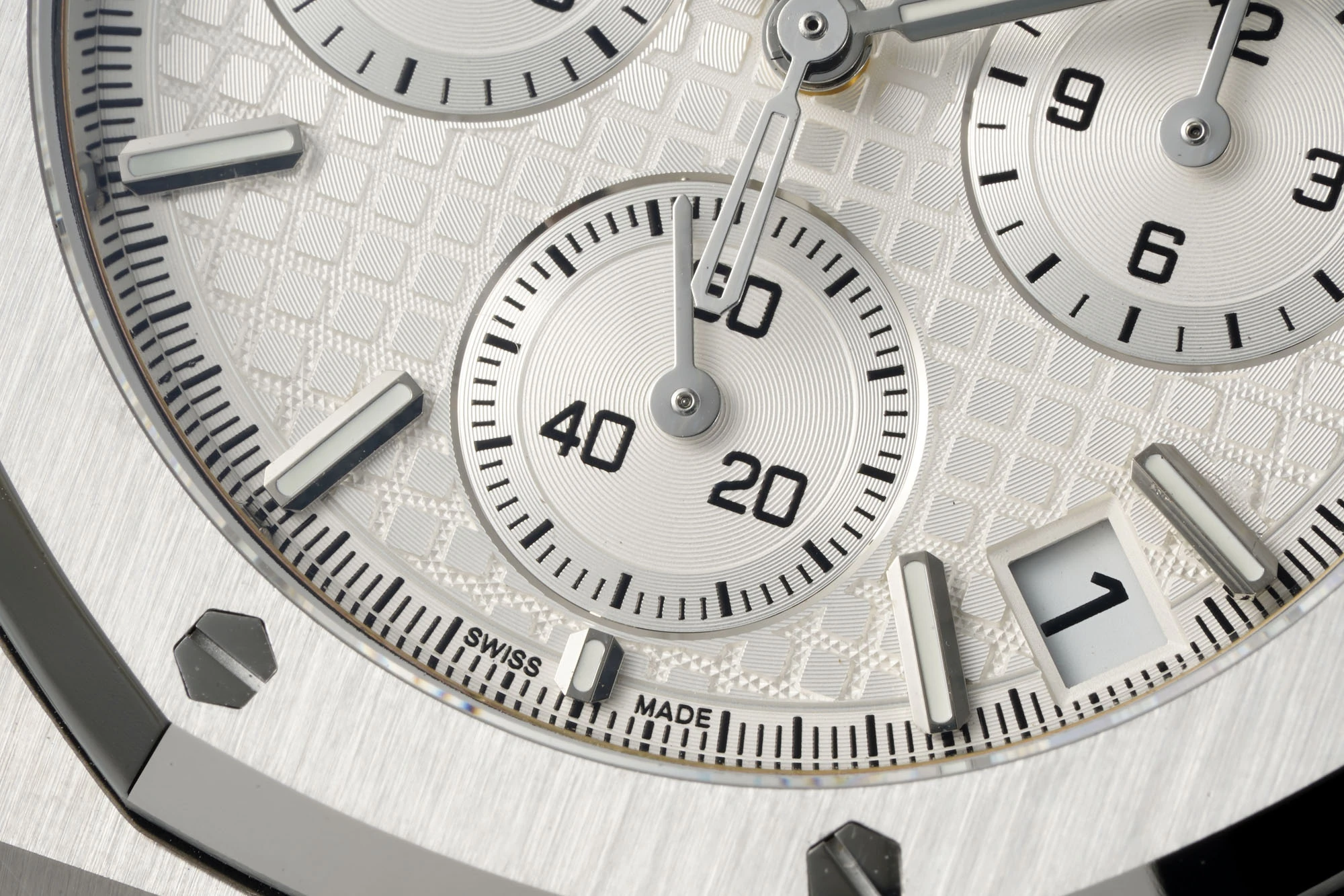 AP Royal Oak Chrono 26240 SS DDF 1:1 Best Edition White Dial on Black Rubber Strap DD4401 Super Clone 41 724b2bd95680b51 AMO Watch